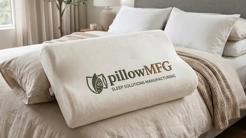 Custom Memory Foam Pillow with Logo
